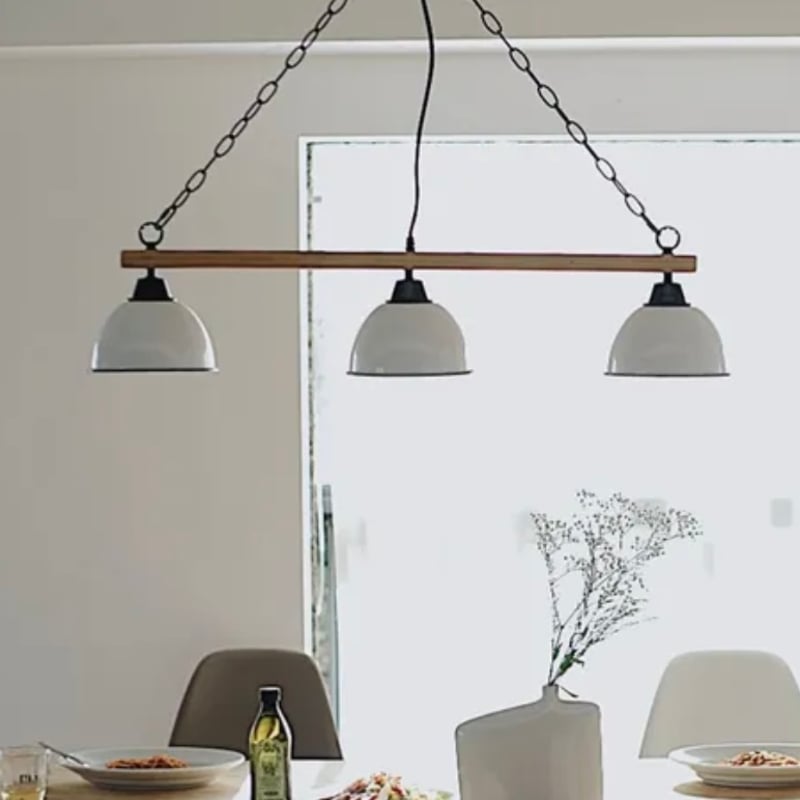 BRID GENDER WOOD ROD 3BULB PENDANT LAMP / E26/6