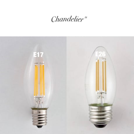 AXCIS シャンデリア LED電球 / E26 / 消費電力 4w / 明るさ/ 440ルーメン 40w相当 / 定格寿命