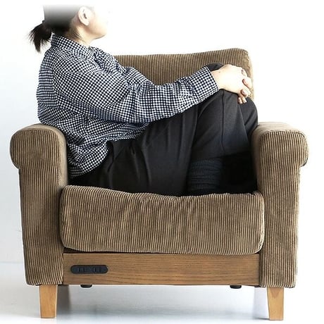 SOFA / 1P Sofa  / BROWN  / コーディロイソファ / W840×D790×H750 SH380mm / 一人掛けソファ / コーデュロイソファー