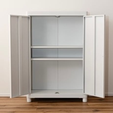 MAT STEEL CABINET / white , pink / マットで無機質な素材ながら可愛い雰囲気の収納キャビネット