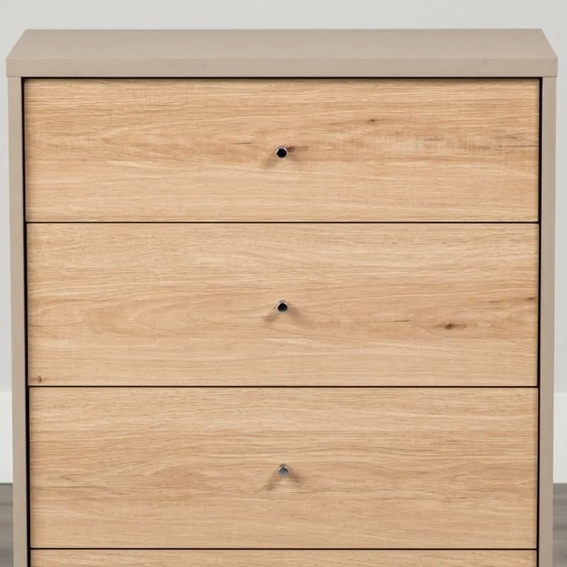 GRAY×WOOD CHEST 60 / トレンドのカラーリングとナチュラルな木目調で