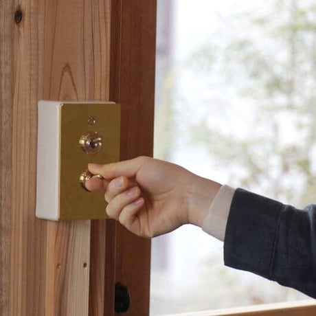 AXCIS 真鍮プレートスイッチ 2 / BRASS SWITCH PLATE / HS2336