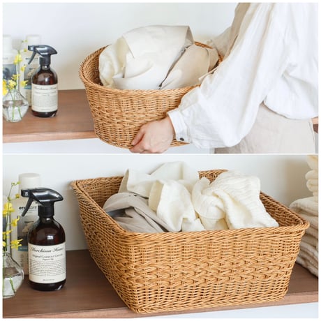OVAL 'N' RECT NATURAL BASKET / 暮らしのさまざまなシーンで活躍するオーバルバスケットとレクトバスケット / ナチュラルナイール