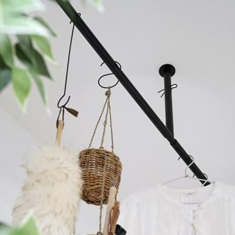 AXCIS CEILING HANGER 1550mm / ハンガーラック / アイアン ハンガーラック/ ディスプレイバー / 約4段階の高さ調整機能付き