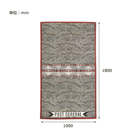 TO - GO RAG POST GENERAL / ラグマット  サイズ W1000×H1800mm / インテリアの個性的なアクセントに機能性の高いマット / リビングラグ / インテリアラグ