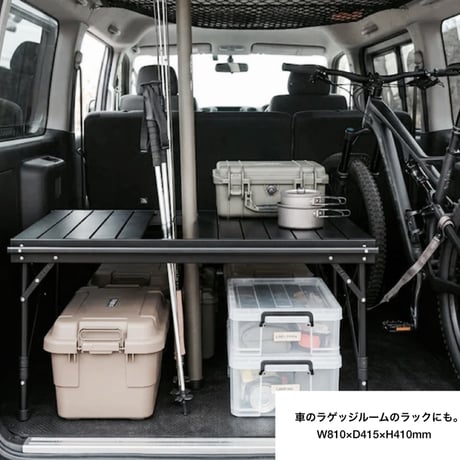 FOLDING TOUGH TABLE / BLACK / タフでありながらどこへでも持ち運べる軽量設計のアウトドアテーブル