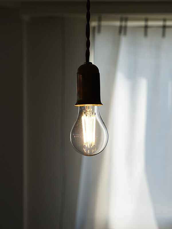 真鍮ペンダントライト LED電球付き　2個セット 電球ソケット 2個セット E26 ペンダントライト 灯具 コンセント