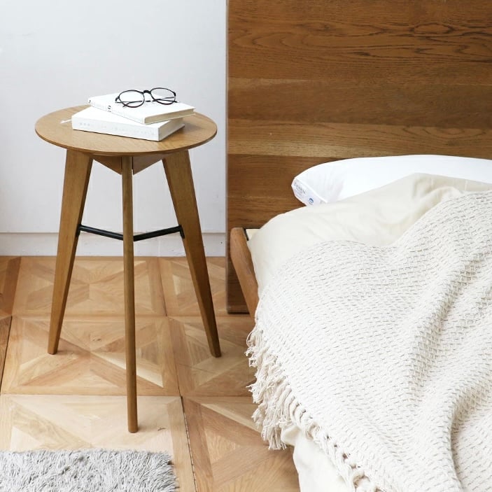 WOOD SIDE TABLE / ラウンド サイドテーブル / ベッドサイド WOOD SIDE TABLE / ラウンド サイドテーブル / ベッドサイド