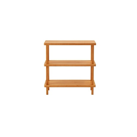 WOOD SHELF / 空間にやさしい深みをもたらすミディアムトーンの木製シェルフ / 3段シェルフ , 4段シェルフ