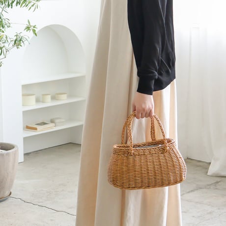 UTILE OVAL BAG / ユティル ナイール オーバルバッグ / ナチュラル