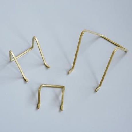 BRASS DISPLAY STAND / 真鍮製のスタンド S ・ M ・ L / ショップカード フォトフレーム ブックスタンド