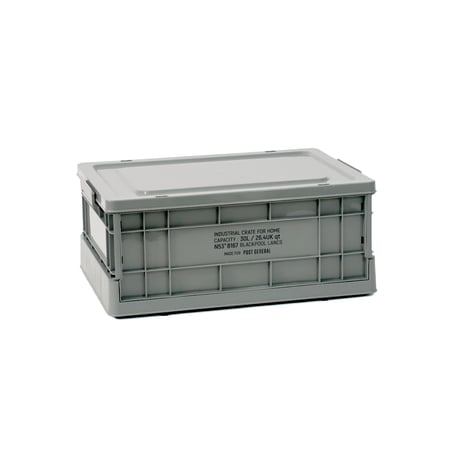 FOLDABLE CRATE HOME / インダストリアル フォルダブルクレート ホーム / 30L , 44L / インダストリアル  収納ボックス