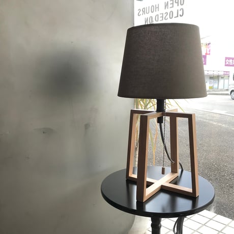 Espresso-table lamp / リビング 寝室 照明 / ファブリック バーチ無垢材 / 電球選択 / LED電球対応 / ARTWORK STUDIO