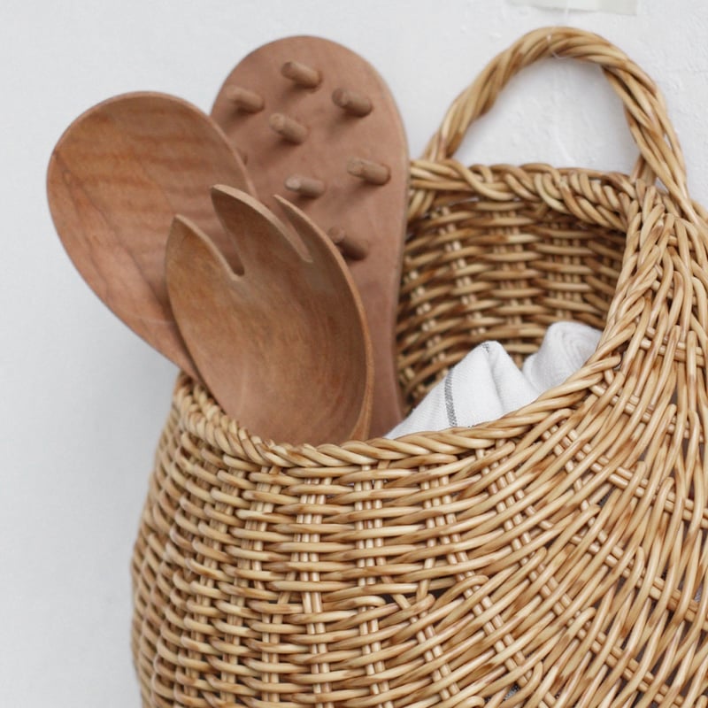 ROUND WALL BASKET / ウォールバスケット / 洗える素材