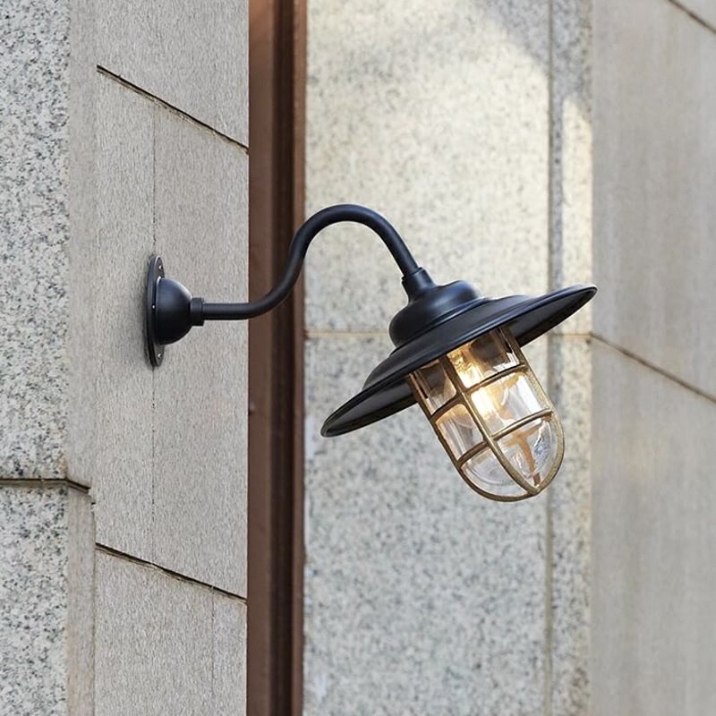Navy base shade-wall lamp 2 / 外灯 室内照明 玄関照明 デッキラ