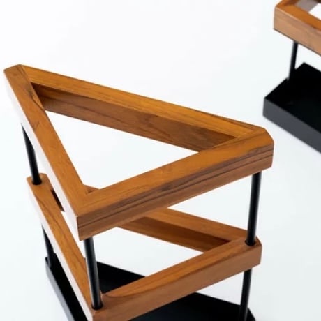 UMBRELLA STAND / チーク材 × スチール / アンブレラスタンド / Rectangle , Triangle / 傘立て