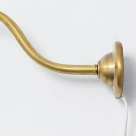 Brass Bracket Light E17 / 味わいが深まる真鍮製のウォールランプ  / 中間スイッチ付き / シェードなし / タイプA , タイプB , タイプC 対応 / 電球なし