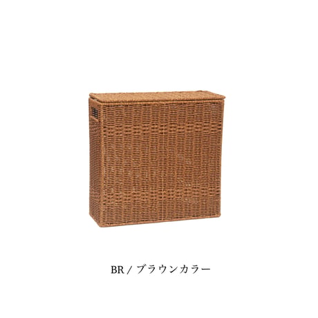 トイレのデッドスペースを有効に使えるスリムな収納ボックス / TOILET PAPER BOX / UTILE / タオル収納 / 掃除道具収納 /  フタ付きバスケット 2色