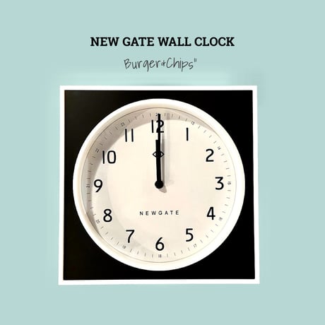 NEWGATE WALL CLOCK / 正方形 29×29cm / Burger&Chips / 壁掛け時計 / ウォールクロック / 北欧 モダン / ビンテージ / おしゃれ