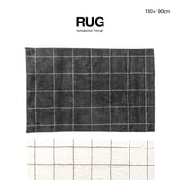 WINDOW PANE RUG MAT / 130×190cm / ラグマット