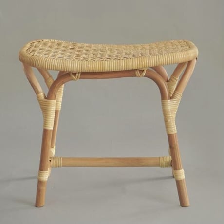 RATTAN STOOL by tuttu  / ラタンスツール スクエア  / 椅子 / リビング ダイニング チェア / 素材 籐 ラタン / サイズ約w480×d300×h420mm