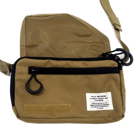SLING WALLET POUCH / スリングウォレットポーチ /  ウォレット / 財布 カード収納 / コヨーテベージュ , ブラック / ショルダーバッグ  ポーチ