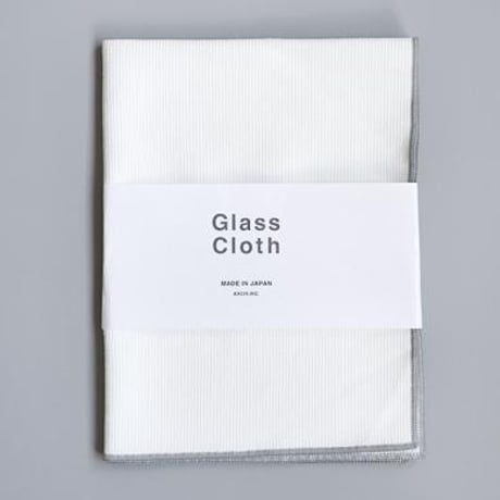 AXCIS GLASS CLOTH 3 / WHITE , GRAY / クロス 同カラー3セット / サイズ : 30×40cm
