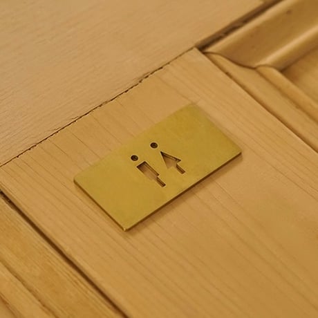 toilet " SIGN PLATE / Sサイズ / stainless , iron , brass / スタイリッシュ / シンプル / サインプレート