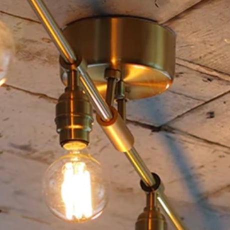 ARTWORK STUDIO / Laiton 4-ceiling light / シーリングライト / 天井照明 / 電球なし / アッシュブラック , ゴールド