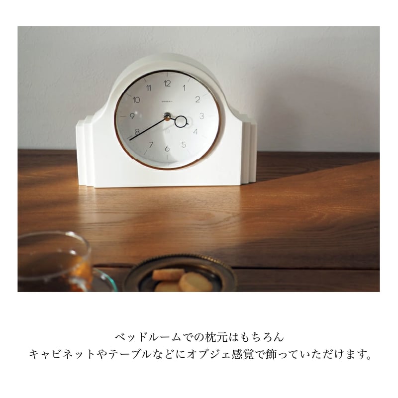 置時計 テーブルクロック フェミニン ビンテージ クラシカル Malanie