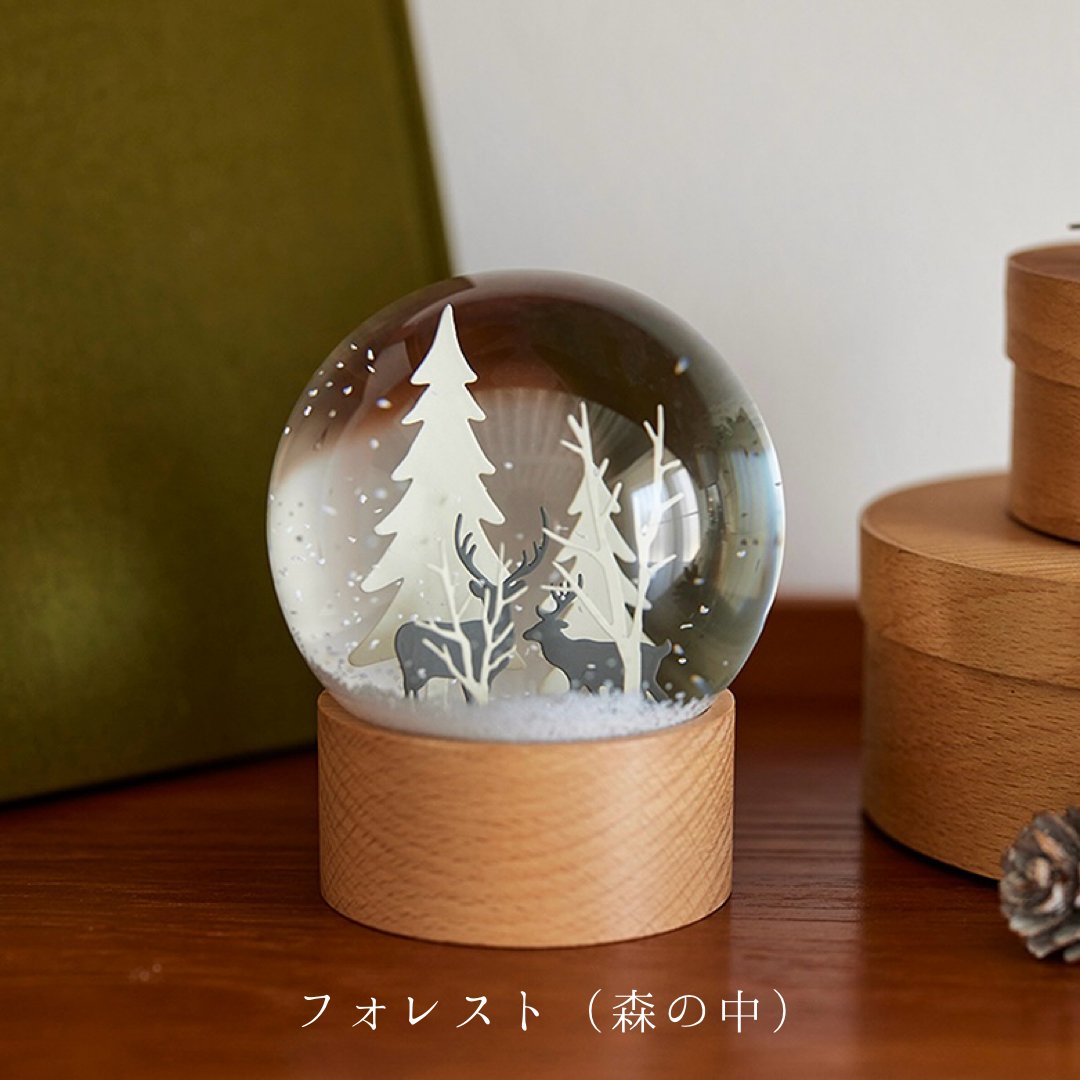 SNOW DOME / 真っ白な雪の中広がる幻想的なスノードーム / 2種類