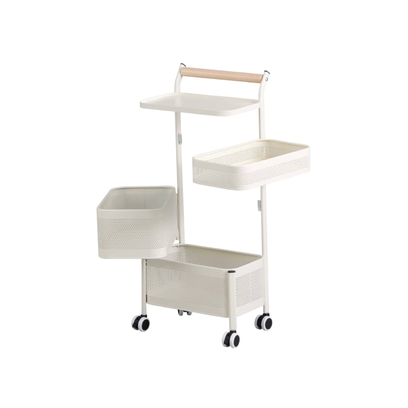 CASTER RACK WAGON / IVORY , BLACK / 脱衣所 / ランドリー