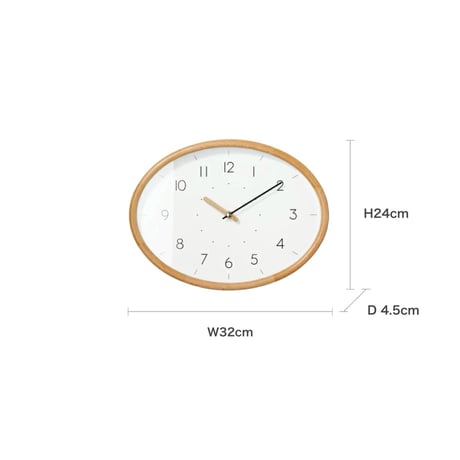 sweepmovement clock puinen / 暮らしに寄り添うナチュラルモダンなデザインの掛け時計 / 壁掛け時計