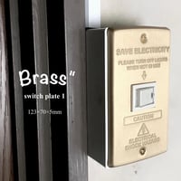 BRASS Switch plate / type 123 / 真鍮素材のスイッチプレート/ ブラス コンセントカバー