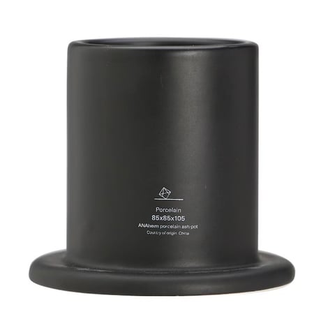 ANAheim Porcelain Ash-Pot "Black" ANAheim / アナハイム ポーセリン アッシュポット / ブラック / 磁器製の電子タバコ用灰皿