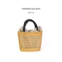 TAPERED mini BAG / 涼しげなシーグラスのテーパード ミニトート