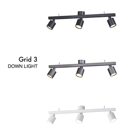 Grid 3 ダウンライト  / LED×3 / シーリングランプ 天井照明 直付け おしゃれ 取り付け簡単 シーリング シンプル リビング ダイニング ショップ ARTWORK STUDIO