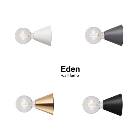 Eden-wall lamp / エデン ウォールランプ / ダウンライト 1灯 / E26 60W / ソケットライト / スチール 真鍮 LED対応 シンプル モダン 北欧 / 電球なし