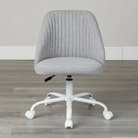 FABRIC CHAIR / 空間に明るさをプラスしてくれるおしゃれなチェア / ワークスペース / デスクチェア / IVORY , YELLOW , GRAY / ガス圧式 昇降チェア