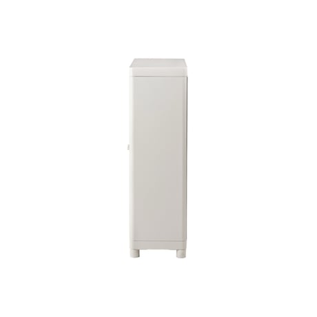 MAT STEEL CABINET / white , pink / マットで無機質な素材ながら可愛い雰囲気の収納キャビネット