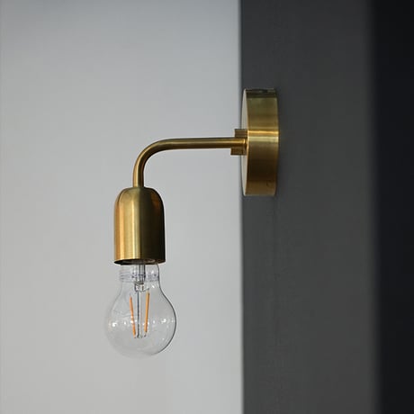 BRASS BRACKET LIGHT 01 / シングルブラケット ブラス / ウォールランプ / エントランスライト / LED電球 選択