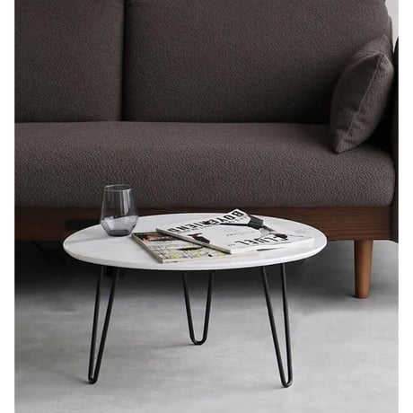 NEST TABLE / white / インテリアをおしゃれに引き立てこなれた空間を演出してくれる大理石柄のネストテーブル