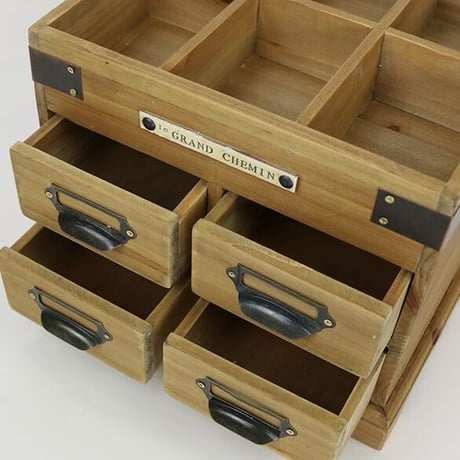 HALF WOOD  COLLECTION BOX  サイズ  : ハーフ W270×D240×H245mm  アイアン ガラスショーケース マルチキャビネット アンティーク ブロカント