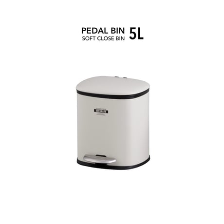 PEDAL BIN 5ℓ/ ソフトクローズで音が気にならないペダルゴミ箱 / SOFT CLOSE