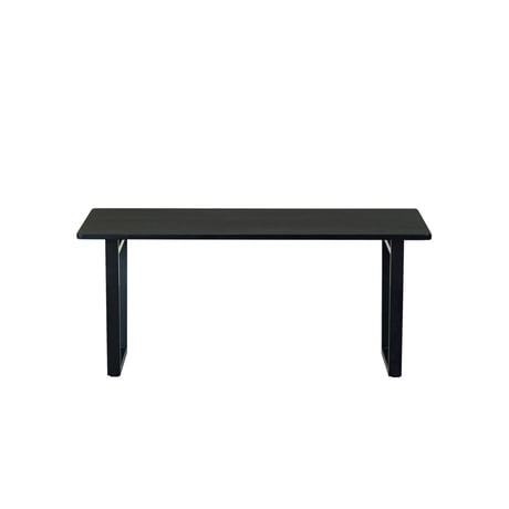 ASH + STEEL LEG DINING TABLE 1600 / BROWN , BLACK / アッシュ無垢材のベーシックなダイニングテーブル