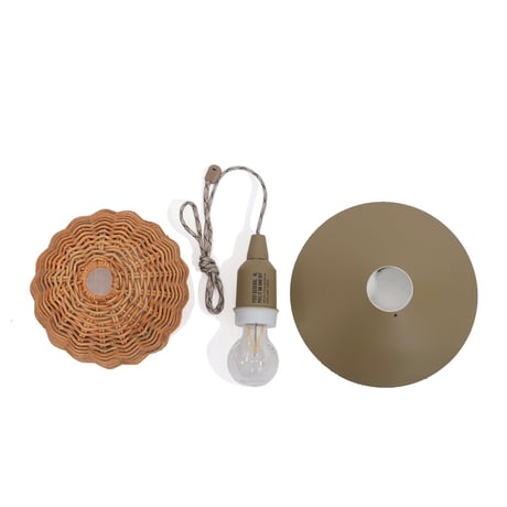 THE AROROG RATTAN SHADE LAMP / ペンダントライト with ハングランプ タイプ2