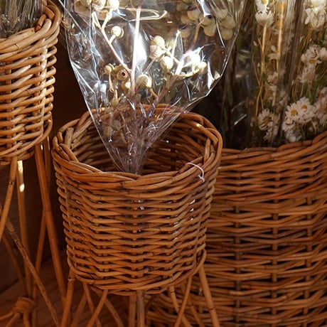 RATTAN LEG STAND PLANTER COVER / 脚付きプランターカバー / 観葉植物 / プランターカバー