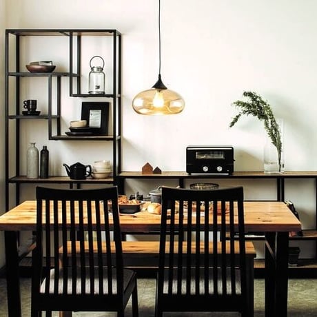 IRON + WOOD ローシェルフ  / マンゴー材  W1500×D350×H760mm ディスプレイラック