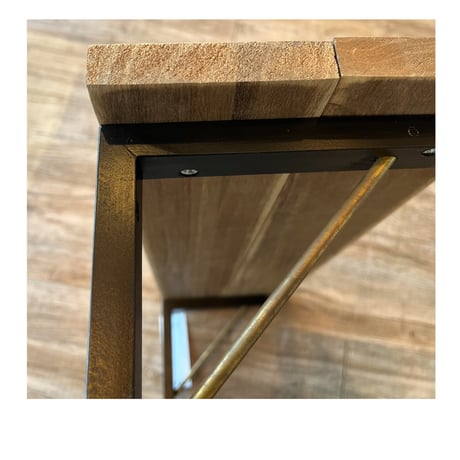 SHELF600 / AXCIS : BLACK WOOD + BRASS BRACKET / サイズ : W60.5 × D18 ×H17cm / ウォールシェルフ / 棚 ラック / 壁面収納