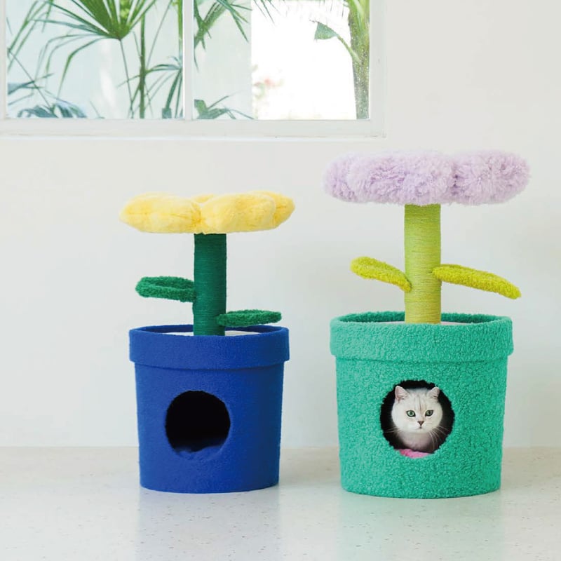 POT PET HOUSE / ZEZE 幻想的な鉢植えデザインのペットハウス / YELLO